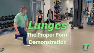 Lunges Proper Form Live Demo