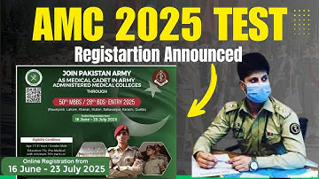 Army Medical College Registration| AMC 2025 initial test| AMC Initial Test Preparation | AMC Apply