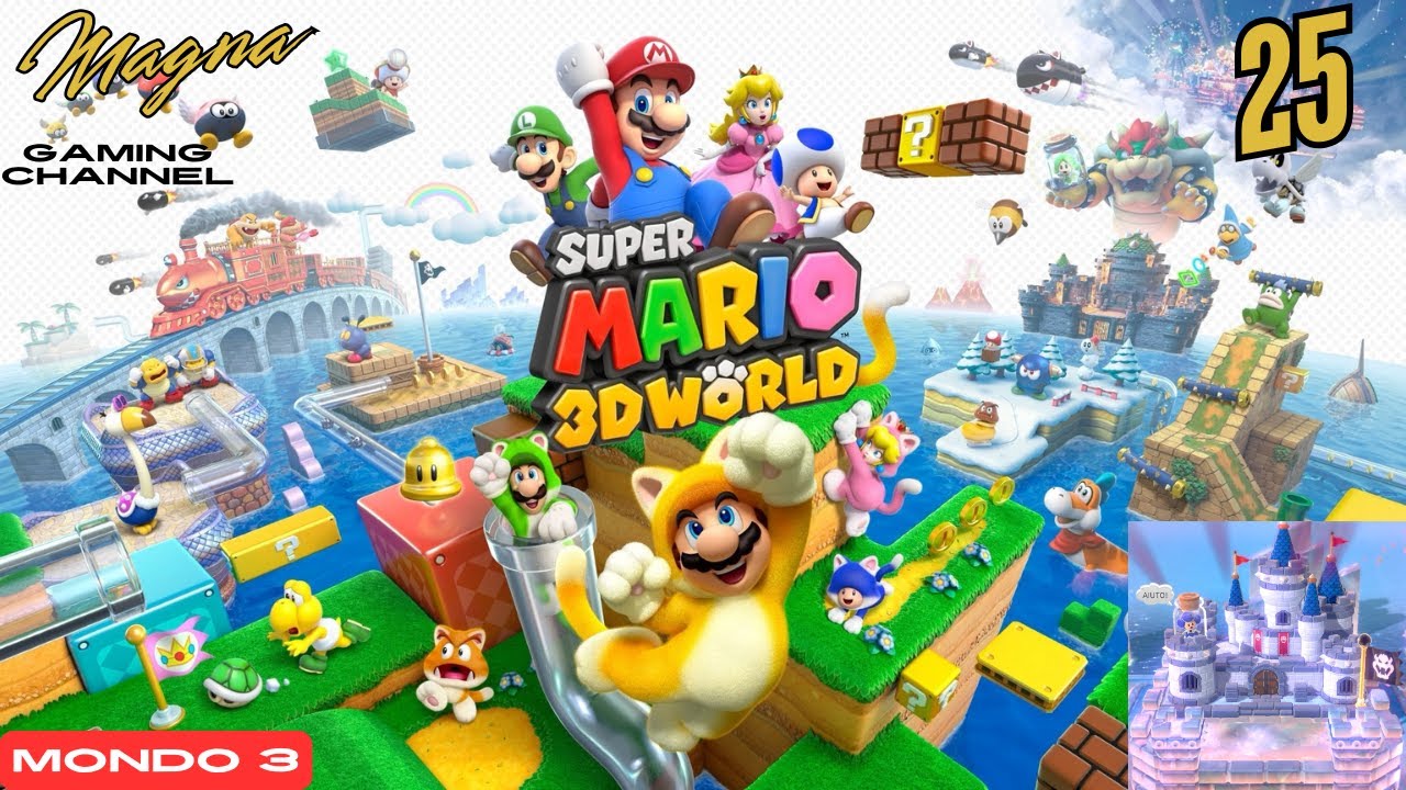 Super Mario 3D World - Mondo 3-7 - Cascate a Carrelli Alternati