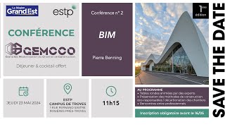 Conférence GEMCCO:  BIM avec Pierre Benning