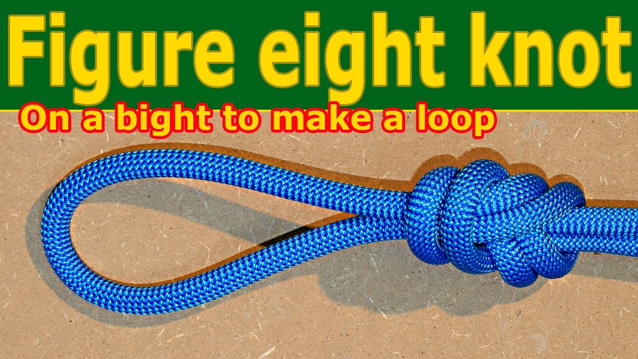 Figure eight knot step by step, tie a mid-line loop!