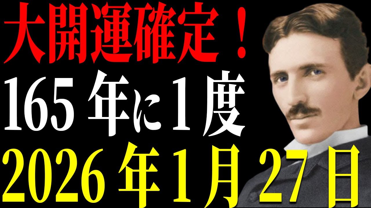 【絶対逃すな】1月27日までの準備で165年ぶりの幸運期を掴みとれ