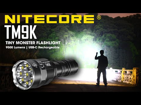 NITECORE TM9K Tiny Monster 9500 Lumen USB-C Rechargeable Flashlight