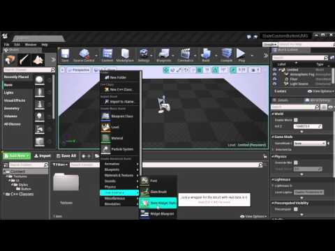 UE4 Custom Button