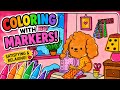 Coloring the teddy sewing workshop | Cozy coloring ✨️🥰💫#art #colorwithme #cozy #drawing #diy #asmr