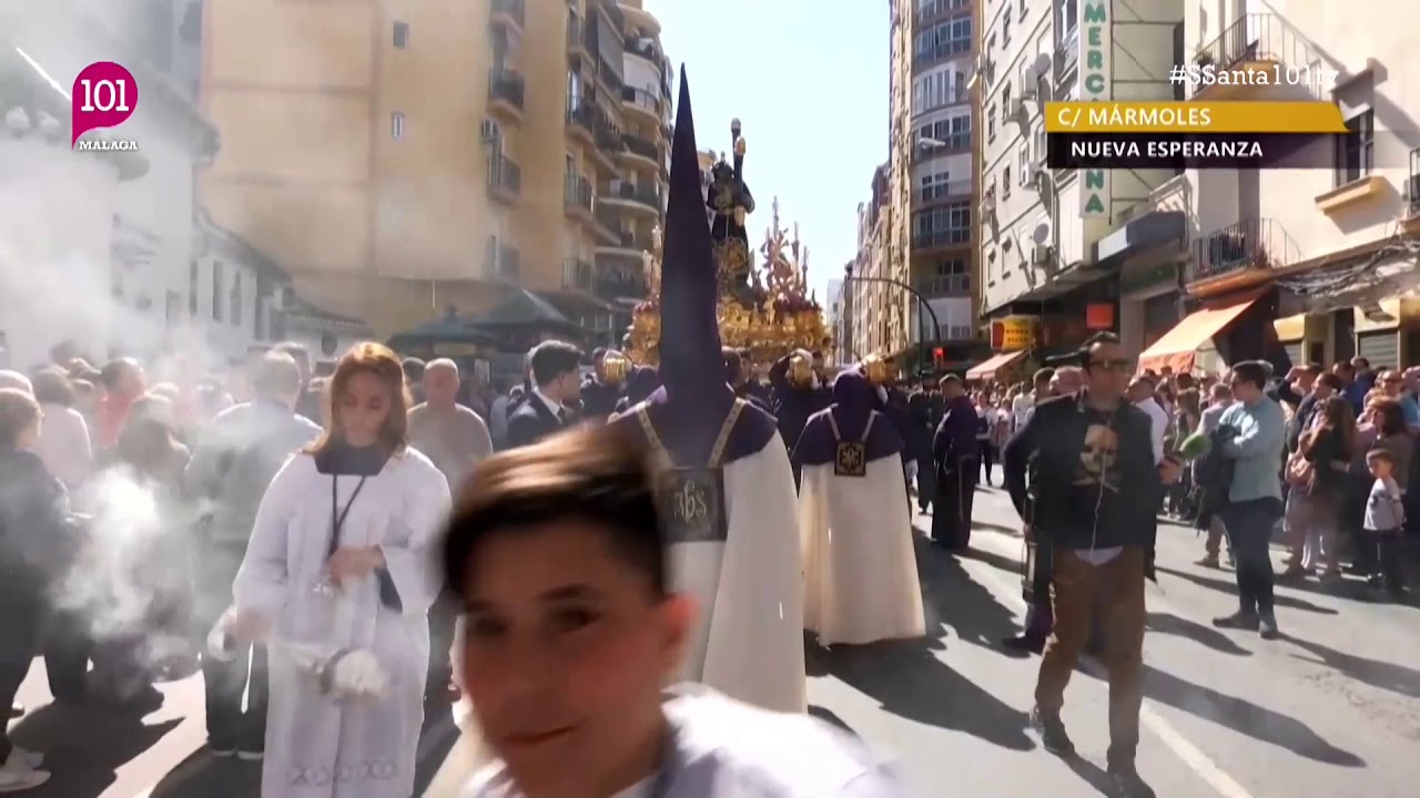 Semana Santa 2019 Málaga | Jesús Nazareno del Perdón pasando por Ermita Zamarilla | 101tv