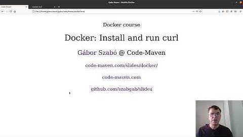 Docker course #20 -  install curl