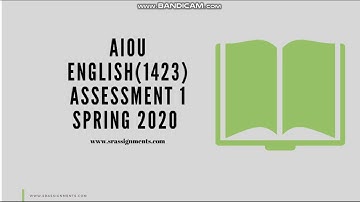 AIOU 1423 Solved Assignment 1 Spring 2020-free for everyone