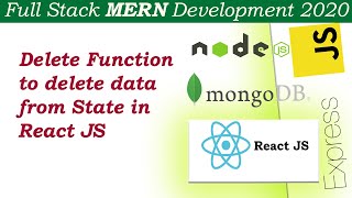 React Js Delete records From State or Array | MERN Development Mongo db, Express, React, Node Js L20