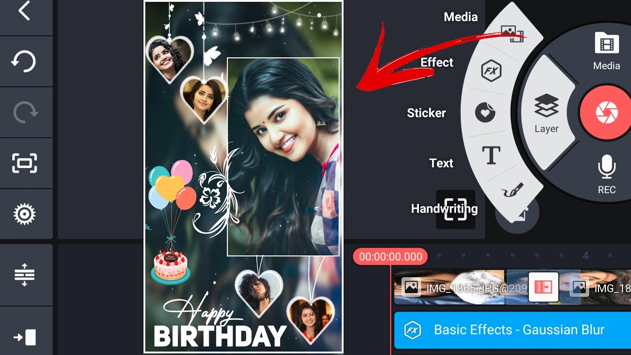 Girlfriend birthday status editing | happy birthday video editing ...