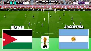 🔴 LIVE | Jordan vs Argentina - FIFA World Cup 2026 | PES 21 Simulation