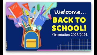 Orientation for Upper grades