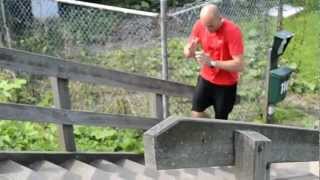 Het Keerpunt Single Leg Hops - Crossrunning Parcours Medico Vision