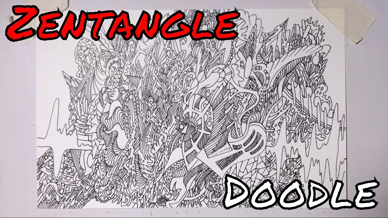 Live Drawing - #2 Zentangle Pulse of Creativity - Part 1