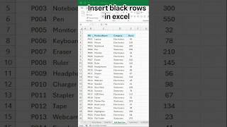 insert black rows in excel 2 mint wala excel trick video ke last tak bane rahe comment karke btao