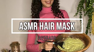 ASMR Avocado Hair Mask Scalp Massage