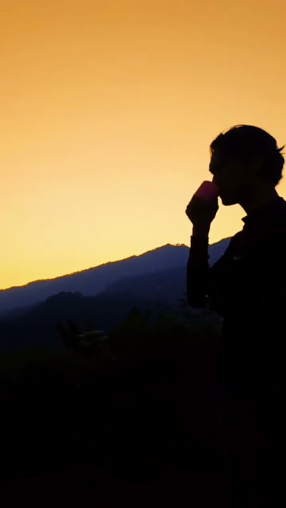 Senja di puncak gunung #shorts #gunung