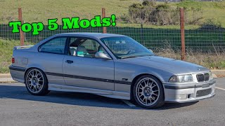 TOP 5 MODS for you BMW E36 M3! (Reliable Mods)