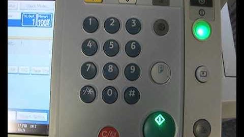 Scan to file on a Ricoh multifunctional copier -- demonstration by Allied Office Machines