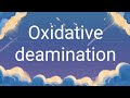 Oxidative deamination | Biochemistry | Microbiology