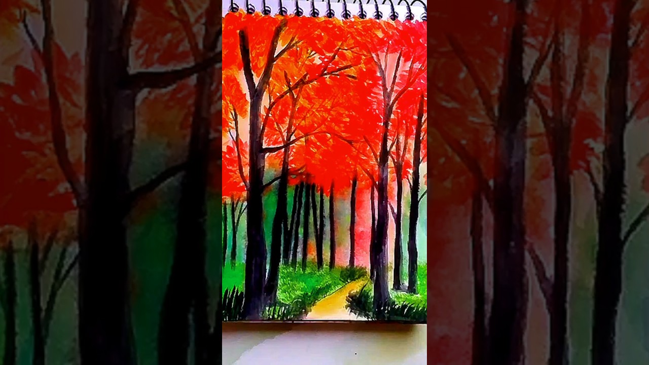 Easy scenery painting 