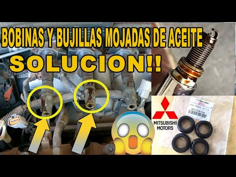 BOBINAS, BUJILLAS MOJADAS DE ACEITE COMO CAMBIAR/EMPAQUE/GASKET//MITSUBISHI ECLIPSE 4G