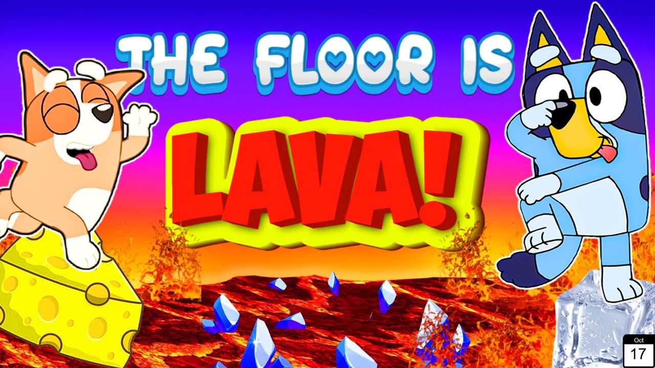 🌋Bluey - Floor is Lava 🌋 | Brain Break Kids | Just Dance | Bluey Jumb Battle | Danny GO!