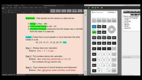 Statistics: How to Find Standard Deviation and Interquartile Range, with the TI-84 Plus Calculator!