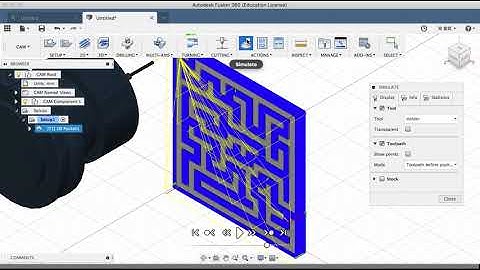 Fusion 360 Tutorial : CNC Project Maze