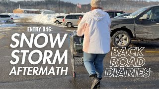 Entry 46 | Level 3 Snowstorm Aftermath | Driving Through Coshocton, Ohio & Shopping at Walmart