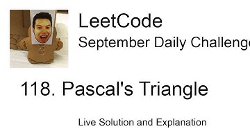 Daily Leetcode #1256: Sep 08, 2023 - 118. Pascal