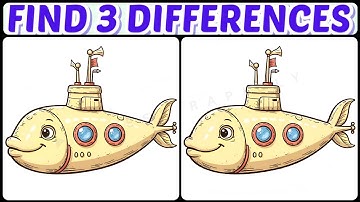 👀Only Geniuses Spot All Three Differences🎯【#47 Brain Game Challenge Find 3 Differences】