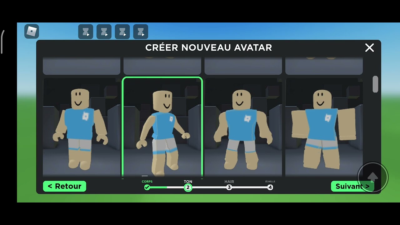 je joue a Roblox et je vous montre comment ont crée un skin sur ...