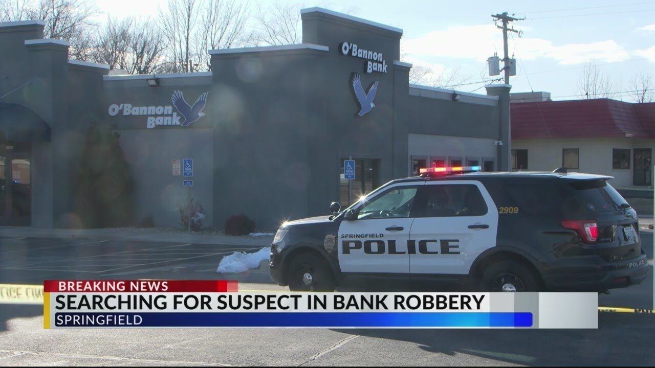 Searching for suspect in bank robbery - YouTube