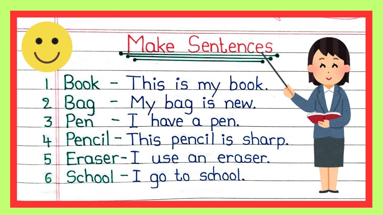 Sentence Making Steps Make Sentence | Easy English Sentence Making for Kids and Beginners ...