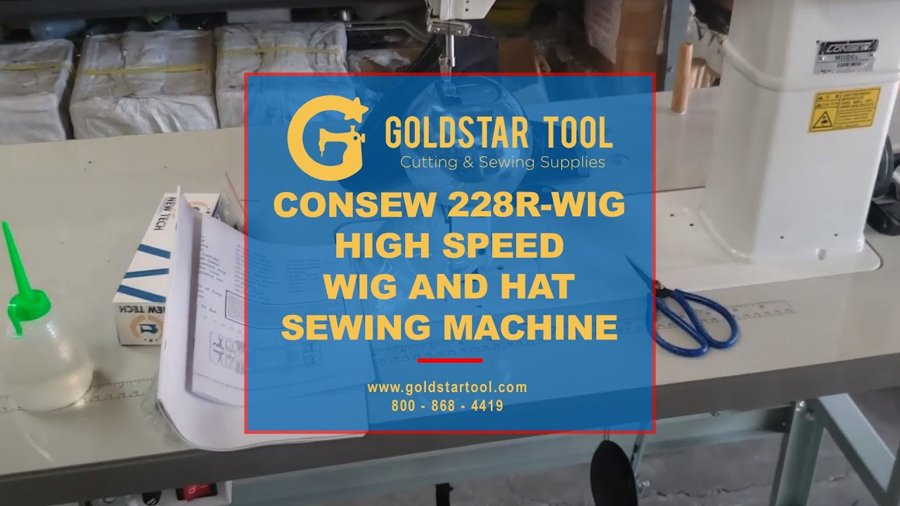 Product Showcase Consew 228RWIG Wig and Hat Sewing Machine