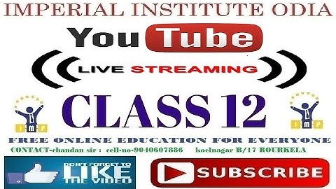 Exercises -7(k)||problem no-(5)||Elements of mathematics-II(in odia)||🔴LIVE CLASS||part-2