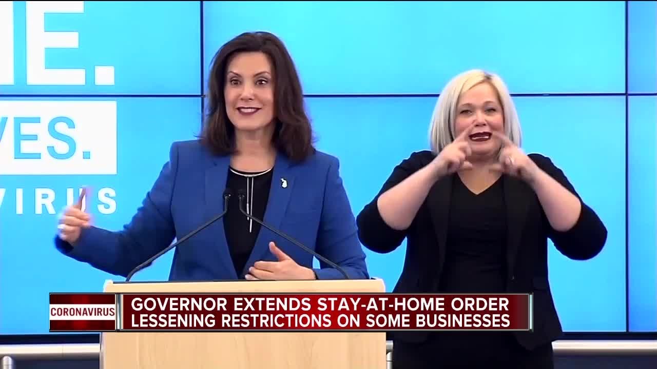 Michigan Gov. Whitmer extends and eases stay-at-home order that ...