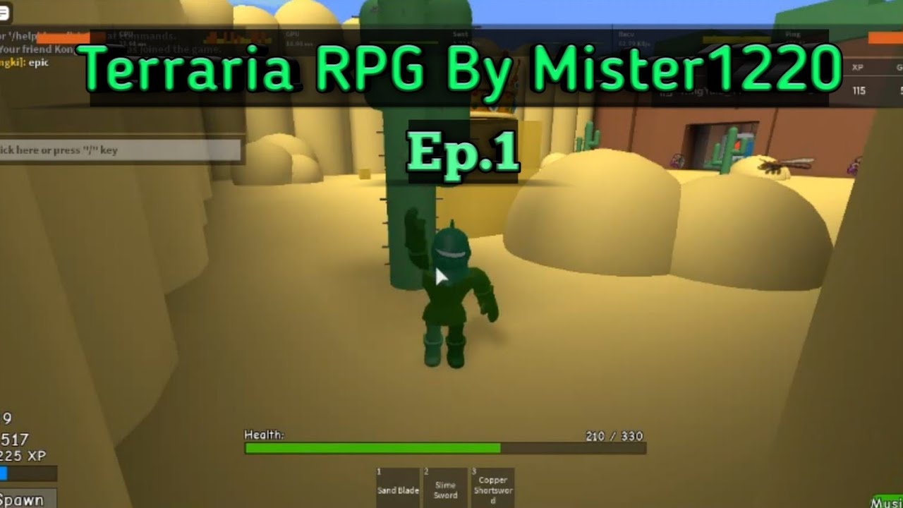 Roblox Terraria Rpg By Mister1220 Ep 1 Youtube - roblox terraria rpg