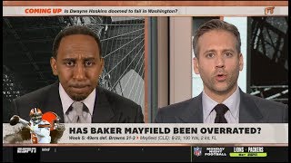 FIRST TAKE | Stephen A. reacts to Has Baker Mayfield been overrated-(After what happened)