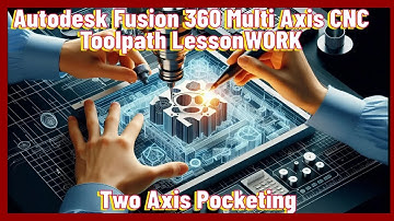 Autodesk Fusion 360 Multi Axis CNC Toolpath Lesson 1.5 - Two Axis Pocketing Dynamic Design Creations