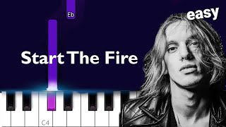 Jamie Bower - Start The Fire  ~  EASY PIANO TUTORIAL