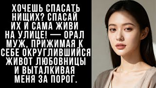 видео: Хочешь спасать нищих?Спасай их и сама живи на улице! — орал МУЖ, прижимая к себе округлившийся живот картинка: Хочешь спасать нищих?Спасай их и сама живи на улице! — орал МУЖ, прижимая к себе округлившийся живот
