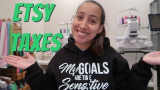 HOW I DO MY ETSY TAXES: Beginners Guide! What is Tax Deductible? Home Business