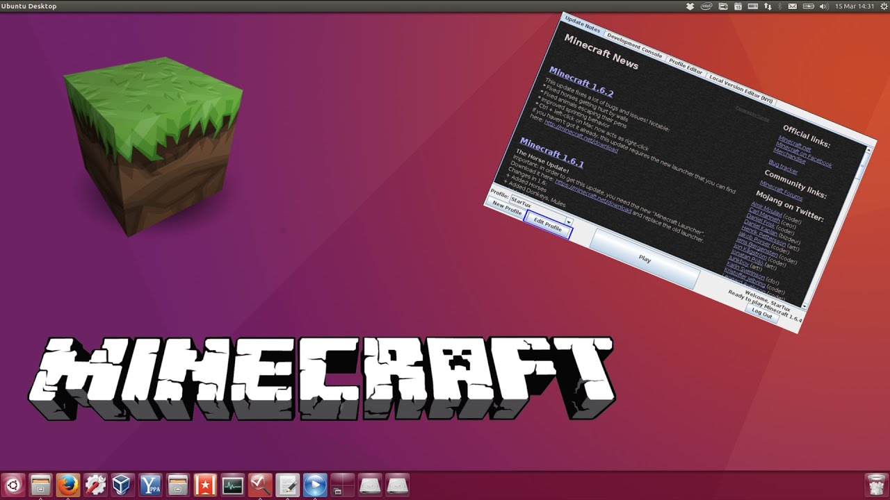 Minecraft installieren Ubuntu 16.04LTS GERMAN//HD - YouTube