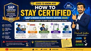 How to Stay Certified – SAP S/4HANA Certifications