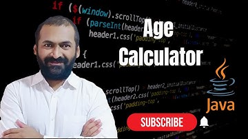 How to Create Age Calculator | JAVA