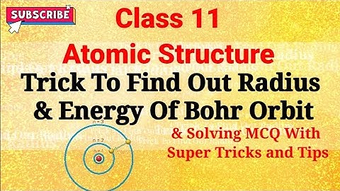 Trick To Find Out Radius and Energy Of Bohr Orbit