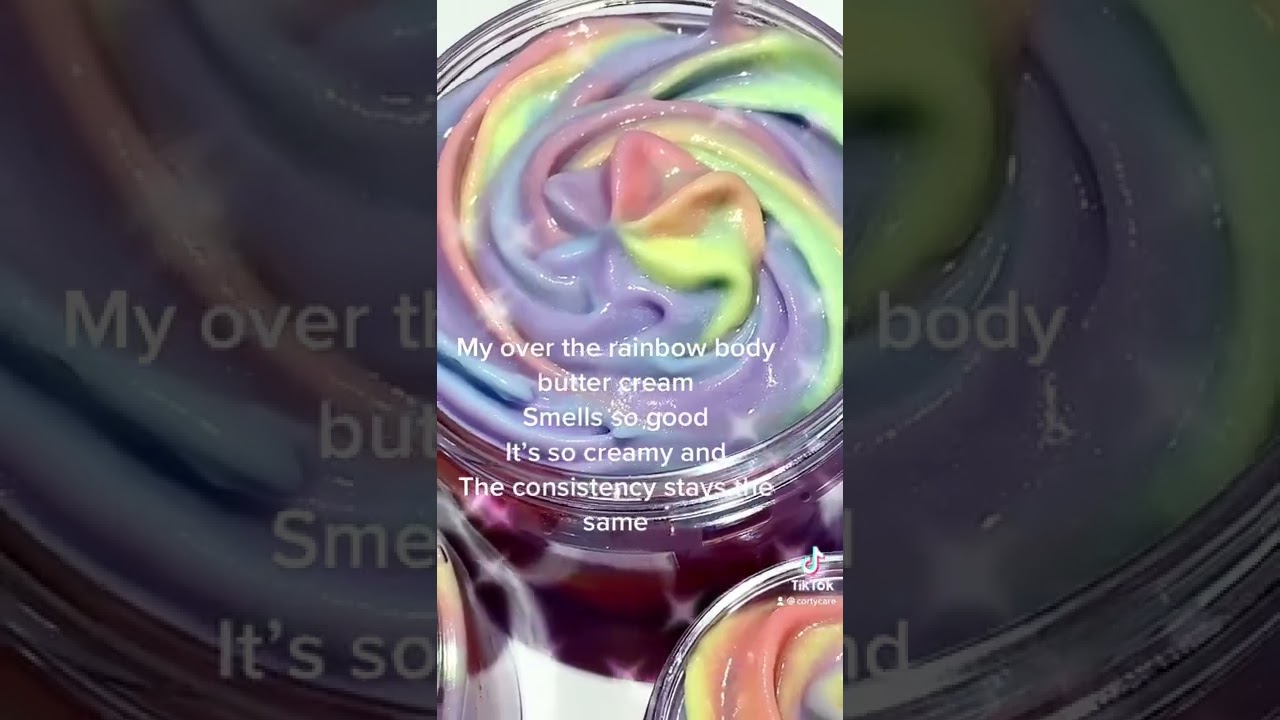 Over the rainbow body butter cream