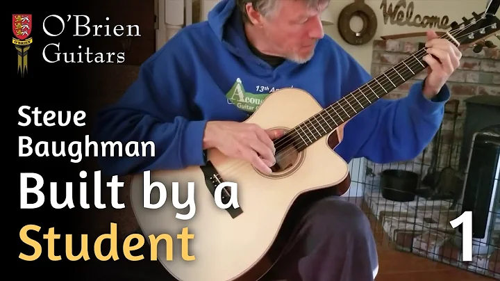 Steve Baughman plays a guitar built at the O'Brien...